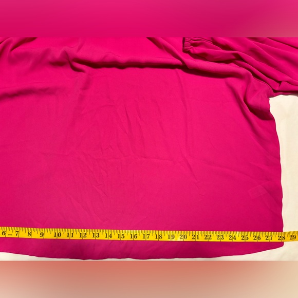 Eloquii pink top with neck ties, 20 - Picture 6 of 11